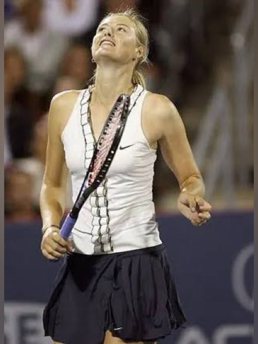 Nike Fit Dry Lilac / Navy Ruffle Tank & Pleat Skirt Tennis Set ASO the Pros